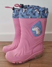 Gummistiefel Gr. 26/27 Rosa Einhorn von Impidimpi Top Zustand