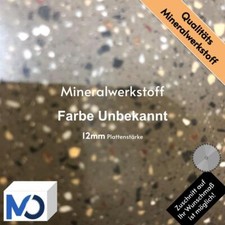 Mineralwerkstoff Platte DuPont  Corian unbekannt dunkelgraue Steinoptik 746  x 4
