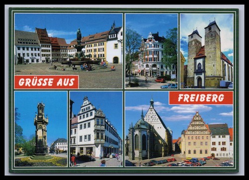 Ansichtskarte freiberg - ansichtskarte, /