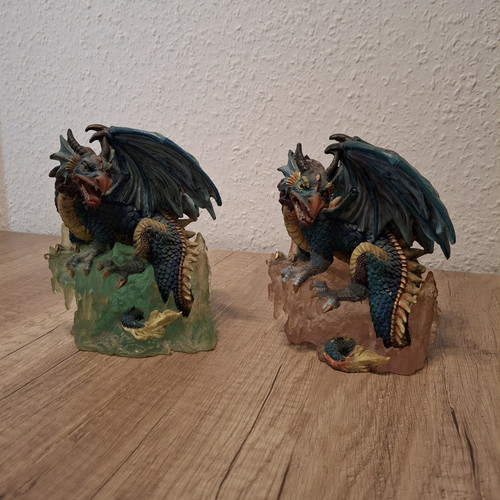 Fantasy drachenfigur drache - 2x,