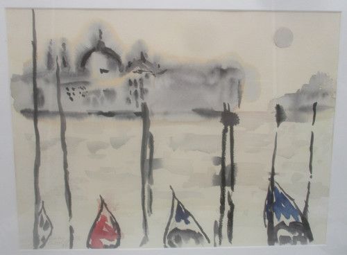 Original aquarell venedig - „venedig,