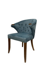 Essstuhl Esszimmerstuhl Stuhl Sessel Polsterstuhl Polo Gastro Hellblau NEU