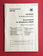 DDR Entwurf DR Jahres Fahrplan