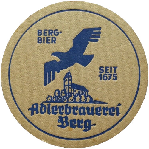 Alter bierdeckel adlerbrauerei - alter,