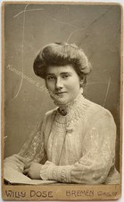 orig. CDV Foto Fotografie Frau