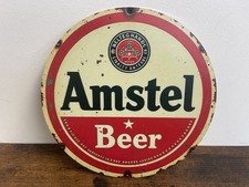 AMSTEL BEER Pils Bier Werbeschild Vintage Retro 20cm BAR DEKO PARTY KELLER