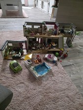 Playmobil Luxusvilla 5574 + Gartenparty 9272 mit Beleuchtung