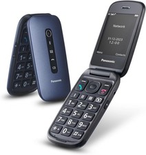 Panasonic KX-TU550 Klapphandy 4G Blau Mit SOS-Taste