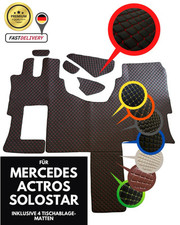LKW Fußmatten für Mercedes Actros MP4 MP5 L SOLOSTAR + 4 Matten für Tischablagen