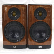 ELAC VELA BS403 Hochglanz Nussbaum Regallautsprecher Paar getestet gut funkti...