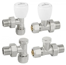 Heizkörper Ventil Rücklaufverschraubung Zulauf 16 mm x 1/2 Zoll PEX