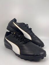 Puma Herren Schuhe EU 45 Fußball schwarz mit Stolen Leder Schnürrung