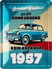 Blechschild Trabant Schöne