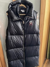 Tommy Hilfiger Damen Weste Daunen Blau  Lange Gr.46 48 XXL Wie Neu!!!