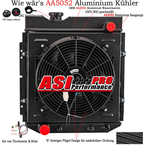 3row kühler shroud - shroud, fan