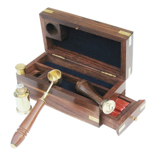 Siegel set holzbox - in,