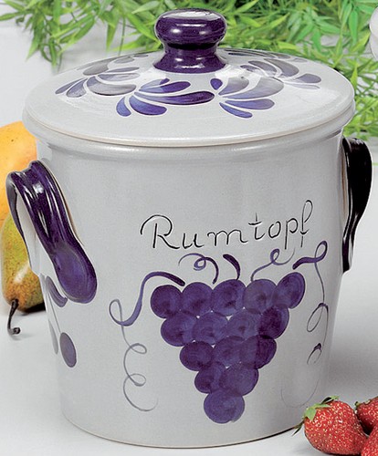 Keramik rumtopf gärtopf - rumtopf,