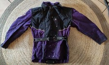 Kultige Bikerjacke Bullson Motorradjacke Lila Herren Gr. M Protektoren 