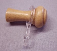 Raffhalter holz natur mit - raffhalter,