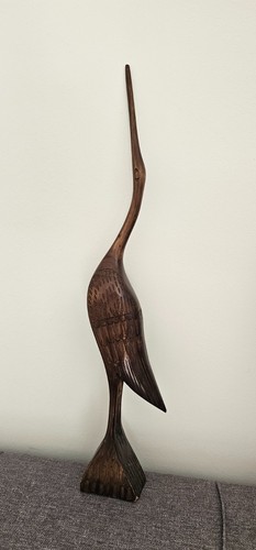 Handgeschnitzter holz storch - handgeschnitzter,