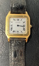 Vintage 18k Cartier Santos