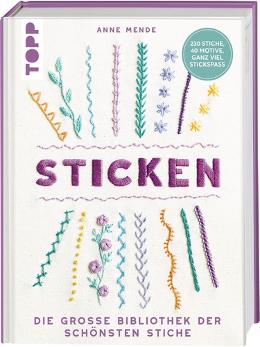 Sticken die große - die, bibliothek