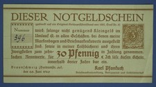 30 Pfennig 20.6.1920 Braunschweig Karl Pfankuch Briefmarkenhandlung
