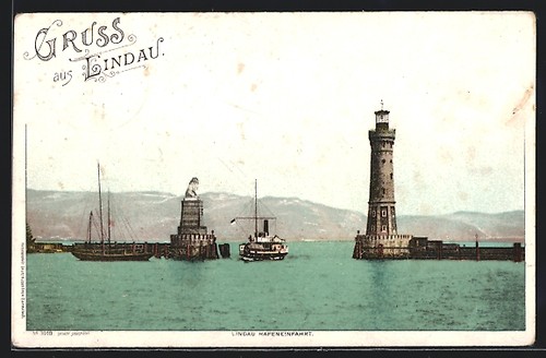 Ansichtskarte lindau - ansichtskarte,