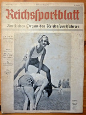 Reichssportblatt, 1. Jahrgang, Nr. 19, 24. 6. 1934 (gut erhalten)