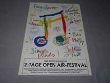 2-TAGE OPEN AIR-FESTIVAL 1990 (TINA TURNER, MAFFAY) / 6 PROMO-SHEET'S (DINA-4)