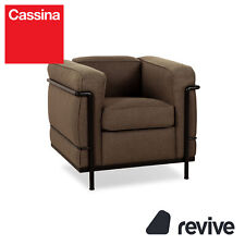 Cassina Le Corbusier LC 2 Stoff Sessel Braun