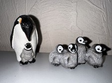 Schleich Meerestier Zootier Pinguin Kaiserpinguin mit Junges 14632 und  14618