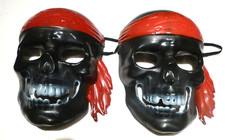 2x Totenkopf Faschingsmaske  Piraten Maske Fasching Halloween Horror