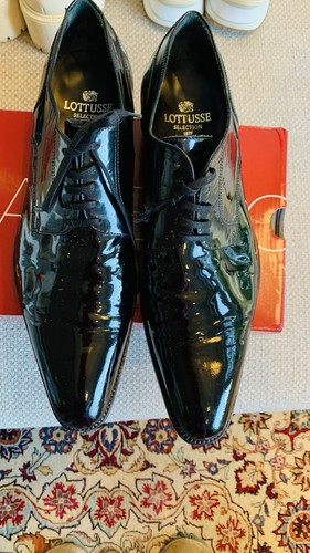 Luxus lackleder herrenschuhe - lackleder,