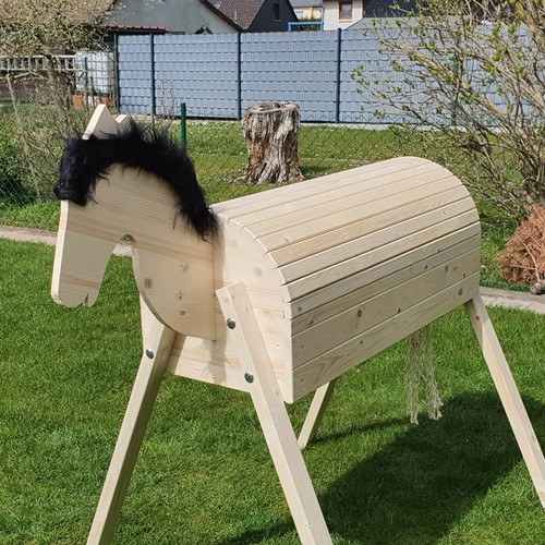Holzpferd voltigierpferd - holzpferd,