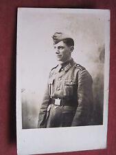 Original WH- Foto Soldat in Uniform  mit Schiffchen