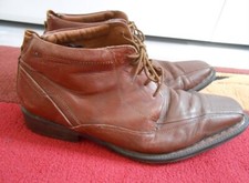 Bugatti Herren Leder Boots Stiefelette Halb Schuhe Handgenäht Style Marke EU 46