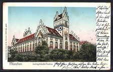 München, Justizgebäude-Neubau, Ansichtskarte 1904 