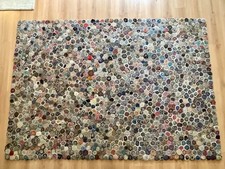 Designer Teppich Filzrollen 240 x 170cm