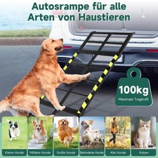 Auto Hunderampe klappbar Alu Hundetreppe 188 x 50 cm Rutschfest max 100 kg Neu