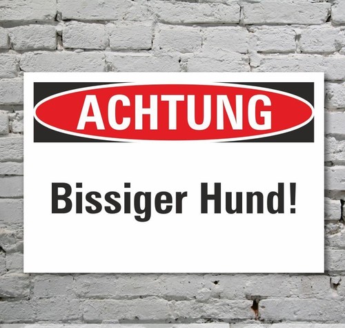 Schild achtung vorsicht - achtung,