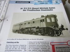 Deutsche Dampfloks mit Risszeichnung S35 pr S 5S9 Bauart Wittfeld Kuhn Preußen