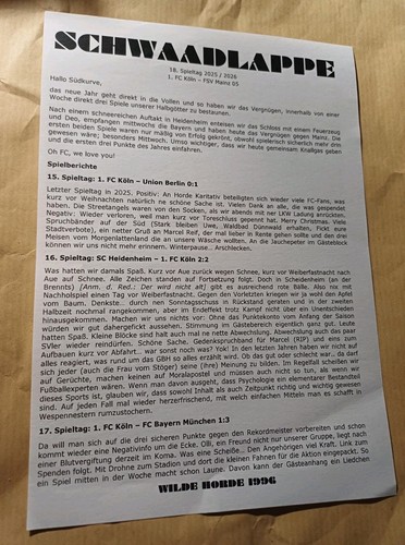 Fanzine ultras flyer - fanzine,