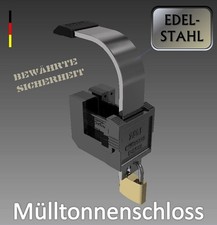 Mülltonnenverschluss Mülltonnenschloss Deckelverschluss für Standardmülltonnen