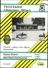 DDR-Liga 89/90 Aktivist Schwarze Pumpe - Dynamo Schwerin, 11.03.1990