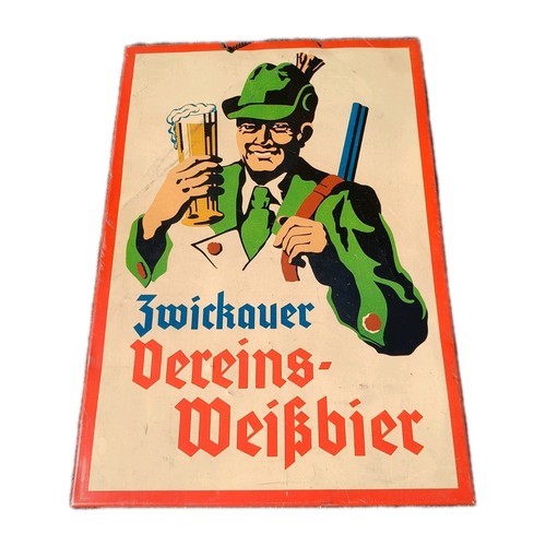 Werbeschild bier zwickau - bier,