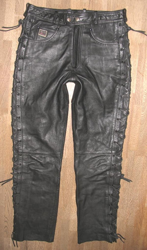 Akito schnür lederjeans - akito, schnür-