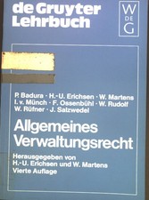 Allgemeines Verwaltungsrecht. Erichsen, Hans-Uwe: