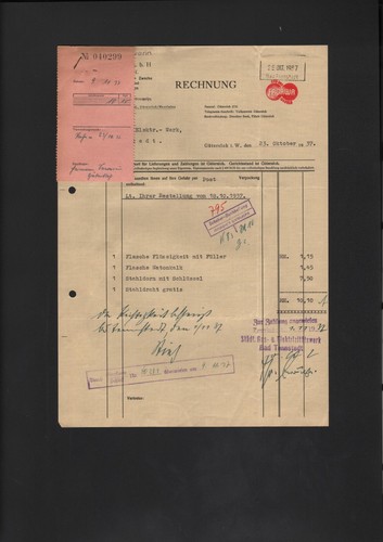 Gütersloh rechnung 1937 - rechnung,