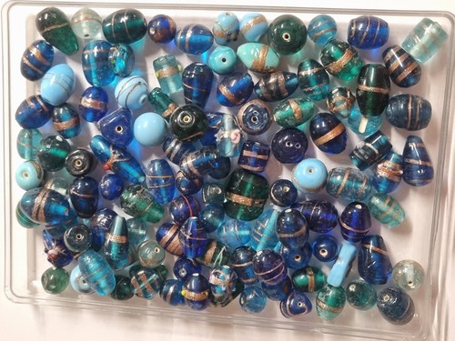 Perlenmix indische lampwork - perlenmix, 6: